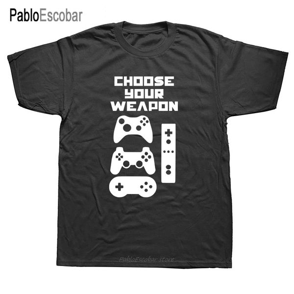 choose your weapon gamer video game t shirts men o neck short sleeve cotton mens t-shirt hiphop man tees
choose your weapon gamer video game t shirts men o neck short sleeve cotton mens t-shirt hiphop man tees