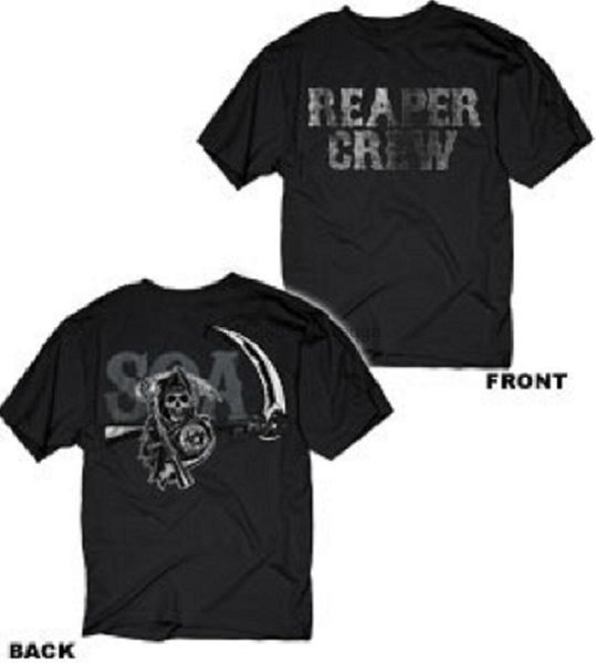officially licensed anarchy sons of reaper crew layered icons t-shirt summer streewear sizes-3xl
