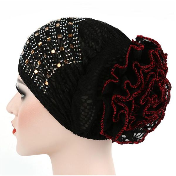 beanie/skull caps 2021 women floral lace turban hat india cap with diamond hairnet muslims chemo flower bonnet beanie for, Blue;gray
beanie/skull caps 2021 women floral lace turban hat india cap with diamond hairnet muslims chemo flower bonnet beanie for, Blue;gray