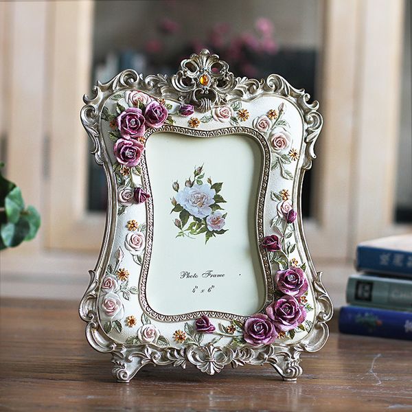 6 inch european rose resin p frame wedding gifts for bride and groom pictures frames display stand holder home decor
6 inch european rose resin p frame wedding gifts for bride and groom pictures frames display stand holder home decor