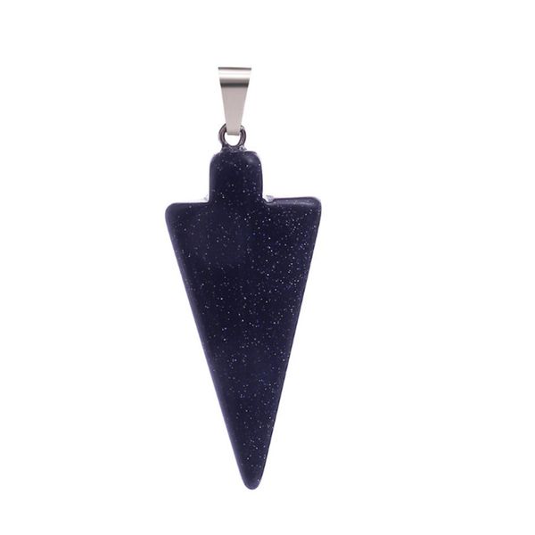 10 pcs silver plated arrow shape blue sand stone pendant for gift amethyst crystal fashion jewelry
10 pcs silver plated arrow shape blue sand stone pendant for gift amethyst crystal fashion jewelry