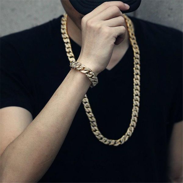 1pc punk hip hop cuban link chain for men iced out bling rhinestone chunky gothic chain bracelet women men fashion jewelry, Silver
1pc punk hip hop cuban link chain for men iced out bling rhinestone chunky gothic chain bracelet women men fashion jewelry, Silver