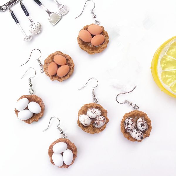 funny exaggerated mini vivid egg drop earrings female creative handmade earring girl unique jewelry personality accessories, Silver
funny exaggerated mini vivid egg drop earrings female creative handmade earring girl unique jewelry personality accessories, Silver