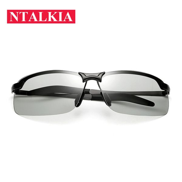men pchromic polarized sunglasses vintage day night driving goggle anti-glare chameleon discoloration sun glasses women, White;black
men pchromic polarized sunglasses vintage day night driving goggle anti-glare chameleon discoloration sun glasses women, White;black