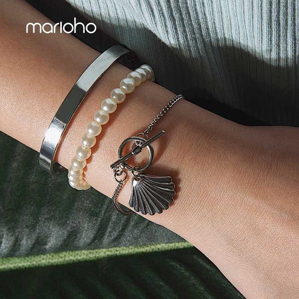 3 pcs/ set scallop pendant elasticity pearl &bangle alloy multi- glossy set bracelet bohemian style jewelry, Black
3 pcs/ set scallop pendant elasticity pearl &bangle alloy multi- glossy set bracelet bohemian style jewelry, Black