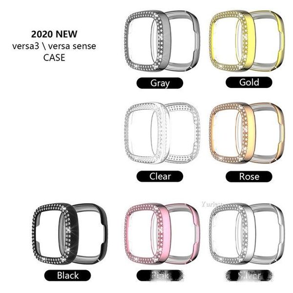crystal pc screen protector soft cover for fitbit versa 3 / sense watch case bumper scratch-resistant shell accessories fashion wholesale
crystal pc screen protector soft cover for fitbit versa 3 / sense watch case bumper scratch-resistant shell accessories fashion wholesale
