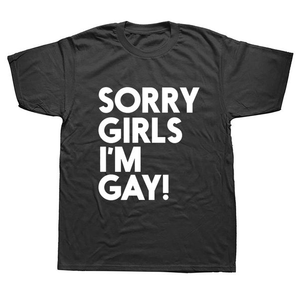 new summer sorry girls i'm gay funny slogan birthday t shirts men short sleeve cotton t-shirt man clothing
new summer sorry girls i'm gay funny slogan birthday t shirts men short sleeve cotton t-shirt man clothing