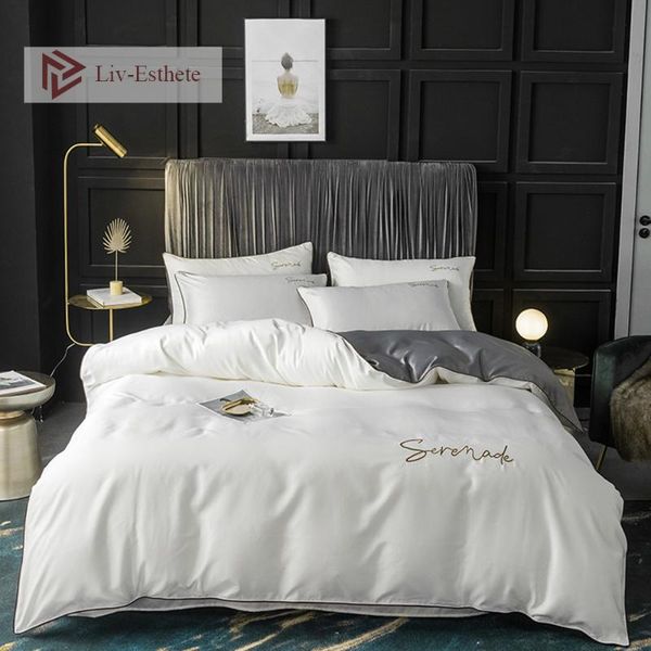 liv-esthete 100% silk white gray beauty bedding set double king duvet cover pillowcase bedspread bed linens for women men
liv-esthete 100% silk white gray beauty bedding set double king duvet cover pillowcase bedspread bed linens for women men