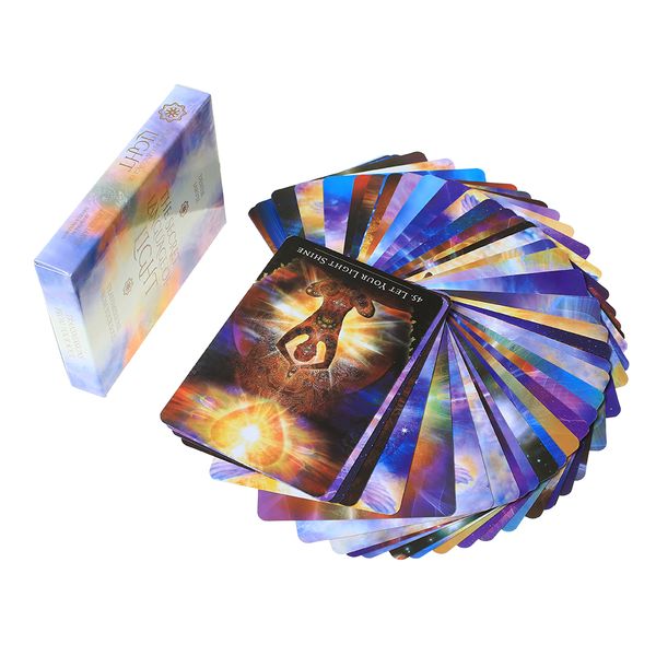 45 pcs oracle the secret language of light tarot l oracle card board deck games palying cards for party game dhl
45 pcs oracle the secret language of light tarot l oracle card board deck games palying cards for party game dhl
