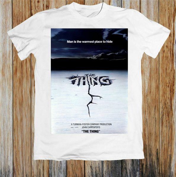 the thing 80's movie poster t-shirt breathable tee shirt