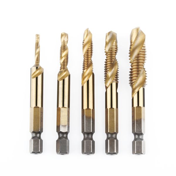 1/4" hex composite tap drill bits m3-m10 spiral screwdriver high speed steel screw tap drill hex shank woodworking hand tools
1/4" hex composite tap drill bits m3-m10 spiral screwdriver high speed steel screw tap drill hex shank woodworking hand tools