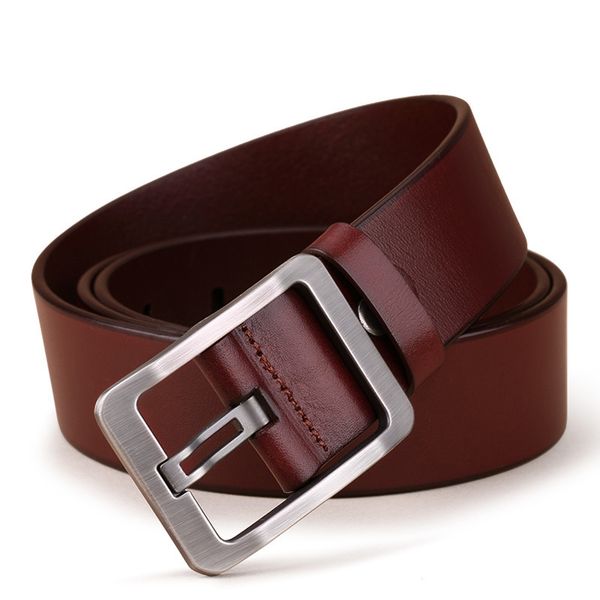 men cow real genuine leather belt luxury vintage metal pin buckle designer belts cowskin strap male for jeans cintos masculinos, Black;brown
men cow real genuine leather belt luxury vintage metal pin buckle designer belts cowskin strap male for jeans cintos masculinos, Black;brown