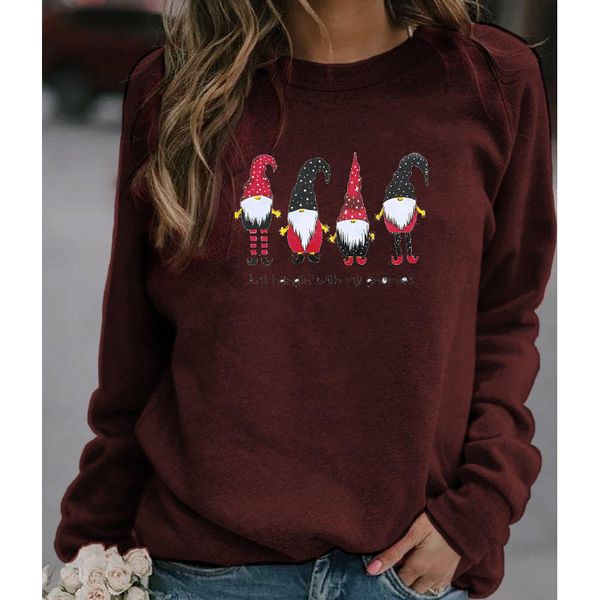 women winter warm christmas four fairy girl print round neck long-sleeve sweater, Black
women winter warm christmas four fairy girl print round neck long-sleeve sweater, Black