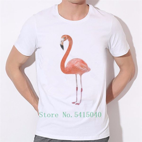 fashion 2020 flying flamingos big size leisure men t shirt street new arrival boy t-shirt