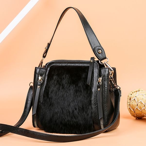 fashion fur bucket bags ladies pu leather women's handbags new soft leather shoulder bags for women messenger
fashion fur bucket bags ladies pu leather women's handbags new soft leather shoulder bags for women messenger
