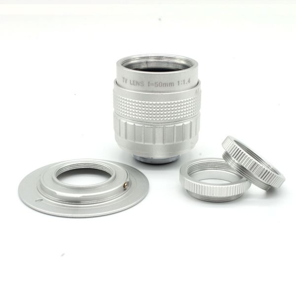silvery 50mm f1.4 c mount cctv camera lens macro ring c to nex adapter for sony em5 gf5 gx1 gh3
silvery 50mm f1.4 c mount cctv camera lens macro ring c to nex adapter for sony em5 gf5 gx1 gh3
