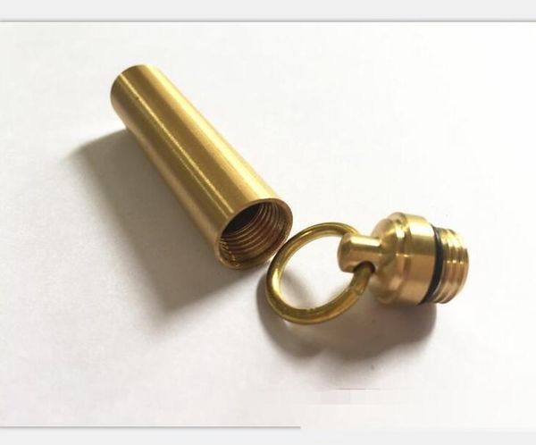 brass copper round pill box holder advantageous keychain ring container storage case waterproof tobacco cans stash
brass copper round pill box holder advantageous keychain ring container storage case waterproof tobacco cans stash