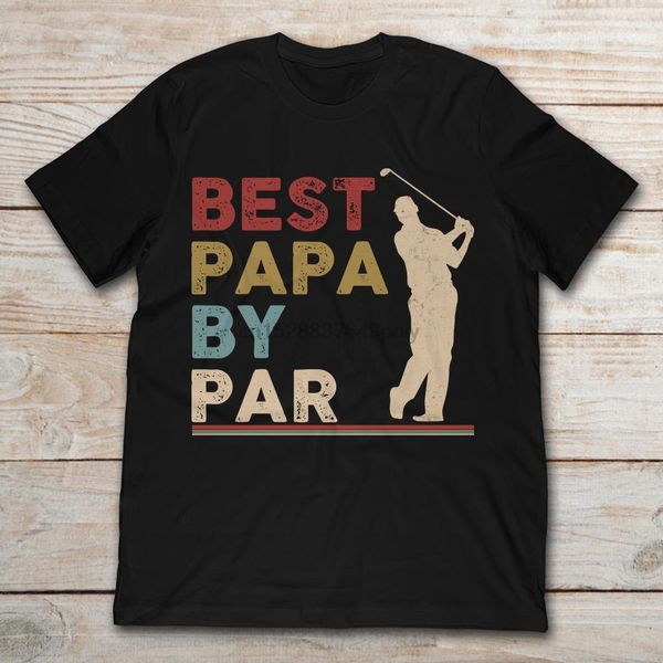golfing papa by par t-shirt
