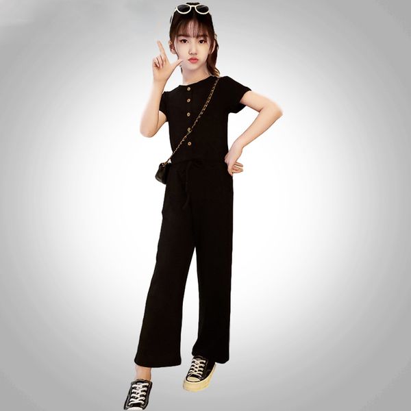 2020 summer new girls suit summer big children korean style super foreign color wide leg capri-pants two-piece set, White
2020 summer new girls suit summer big children korean style super foreign color wide leg capri-pants two-piece set, White