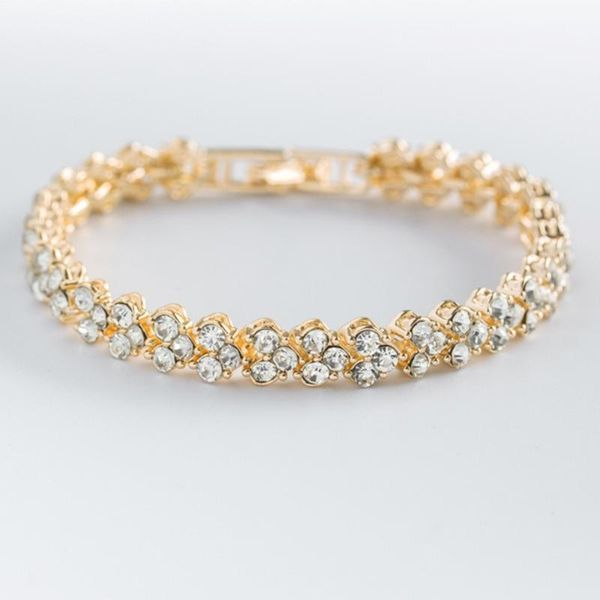 women ladies classic cubic zirconia with crystal bracelet jewelry special gift for mom girlfriend, Golden;silver
women ladies classic cubic zirconia with crystal bracelet jewelry special gift for mom girlfriend, Golden;silver
