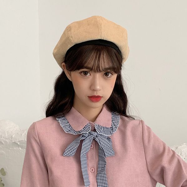 stingy brim hats autumn and winter retro art beret corduroy wild fashion british octagonal hat painter, Blue;gray
stingy brim hats autumn and winter retro art beret corduroy wild fashion british octagonal hat painter, Blue;gray