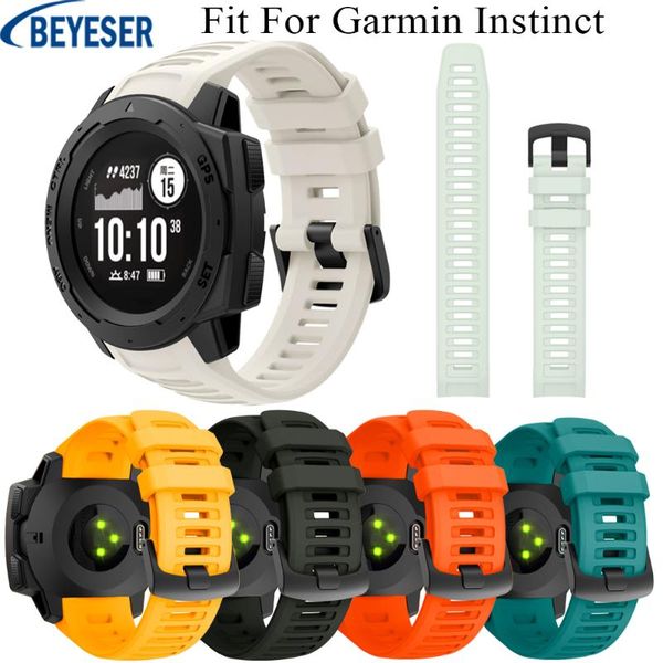 22mm soft silicone watch band for garmin instinct smart sports wrist straps t bracelet strap accessories, Black;brown
22mm soft silicone watch band for garmin instinct smart sports wrist straps t bracelet strap accessories, Black;brown