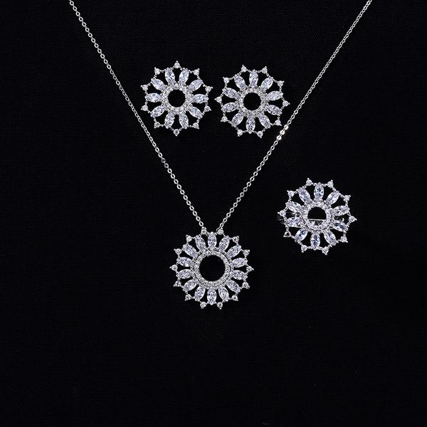 jewelry set hadiyana elegant charming women wedding party necklace earrings ring and set zircon cn1308 bisuteria, Silver
jewelry set hadiyana elegant charming women wedding party necklace earrings ring and set zircon cn1308 bisuteria, Silver