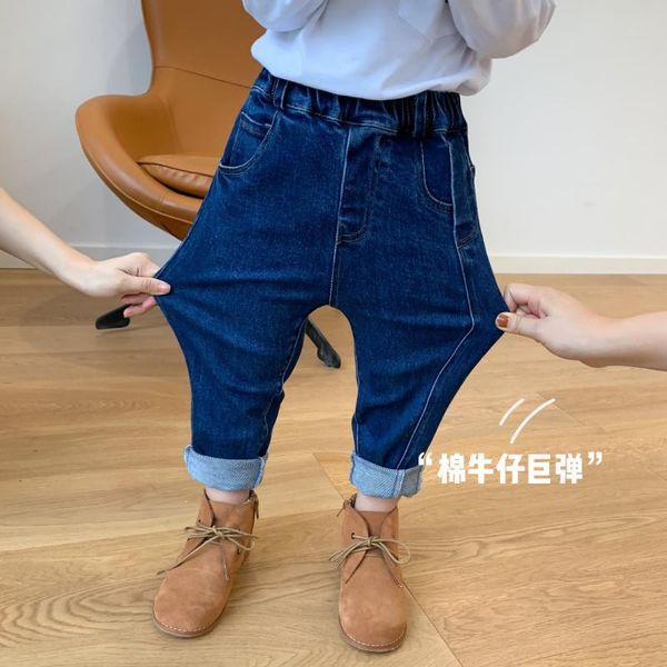 jeans boys autumn high elastic fashion girls all-match casual denim straight pants 2-7y, Blue
jeans boys autumn high elastic fashion girls all-match casual denim straight pants 2-7y, Blue