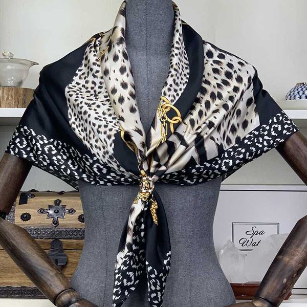 scarves 2021 summer leopard print silk 90cm square hijab scarf female ladies foulard chiffon shawl bandanna wrap muffler pareo, Blue;gray
scarves 2021 summer leopard print silk 90cm square hijab scarf female ladies foulard chiffon shawl bandanna wrap muffler pareo, Blue;gray