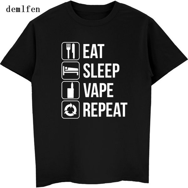 лето классический o-образным вырезом мужская футболка новинка eat sleep vape repeat футболка марка мужской моды рубашка забавный тис tops
лето классический o-образным вырезом мужская футболка новинка eat sleep vape repeat футболка марка мужской моды рубашка забавный тис tops