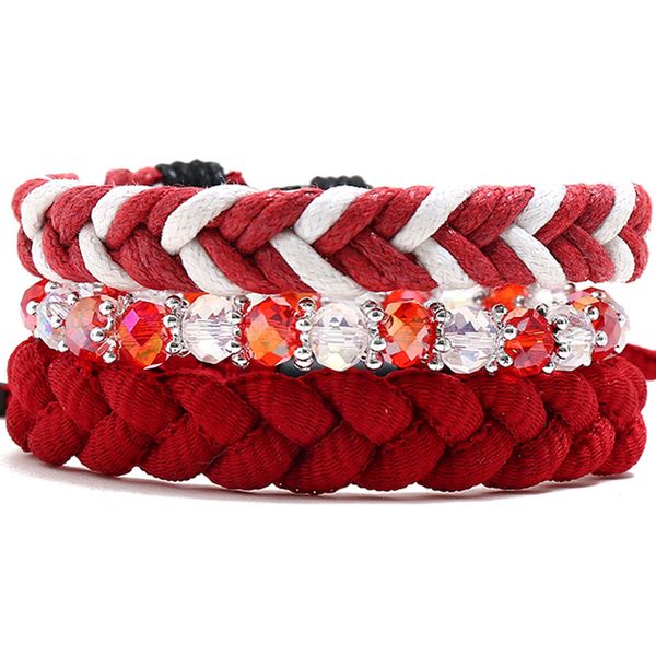 charm bracelets 3pcs/set multi color rope braided bracelet good lucky & bangles for women handmade knots, Golden;silver
charm bracelets 3pcs/set multi color rope braided bracelet good lucky & bangles for women handmade knots, Golden;silver