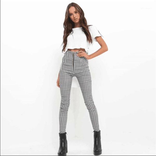 fashion plaid printing zipper fly high waist slim pencial pants casual women pants designer womens pants, Black;white
fashion plaid printing zipper fly high waist slim pencial pants casual women pants designer womens pants, Black;white
