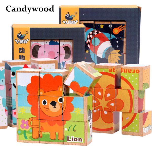 beech wooden cartoon animal puzzle toys 9pcs single 6 sides wisdom jigsaw puzzle early education learning toys for children game y200317
beech wooden cartoon animal puzzle toys 9pcs single 6 sides wisdom jigsaw puzzle early education learning toys for children game y200317