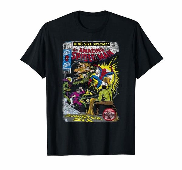 clothing spider man sinister six comic graphic t shirt 8542