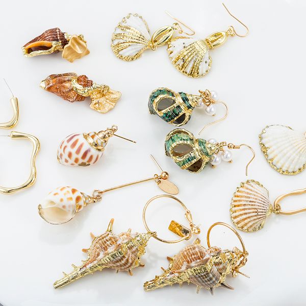 aensoa unique 8 irregular style shell drop earrings for women statement beach geometric earrings fashion jewelry party wholesale, Silver
aensoa unique 8 irregular style shell drop earrings for women statement beach geometric earrings fashion jewelry party wholesale, Silver