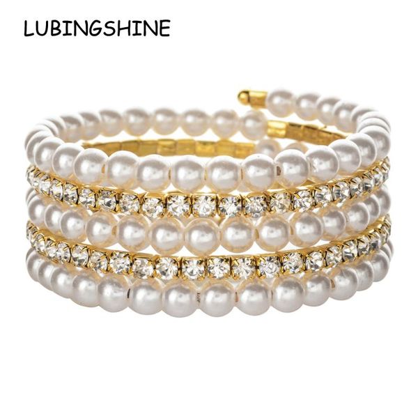 lubingshine trendy multi layer wide pearl rhinestones bracelets for women fashion adjustable wristband cuff pulseras jewelry, Black
lubingshine trendy multi layer wide pearl rhinestones bracelets for women fashion adjustable wristband cuff pulseras jewelry, Black