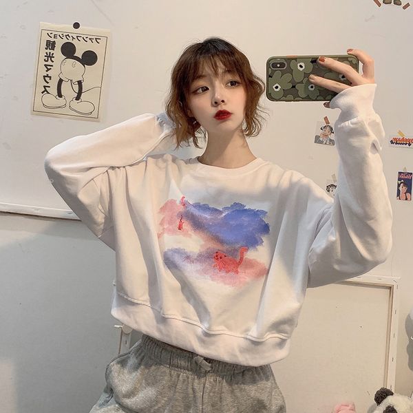 women's hoodies & sweatshirts women autumn round neck young girls female moon cat printed clothes loose cute pullover sweatershirts ove, Black
women's hoodies & sweatshirts women autumn round neck young girls female moon cat printed clothes loose cute pullover sweatershirts ove, Black