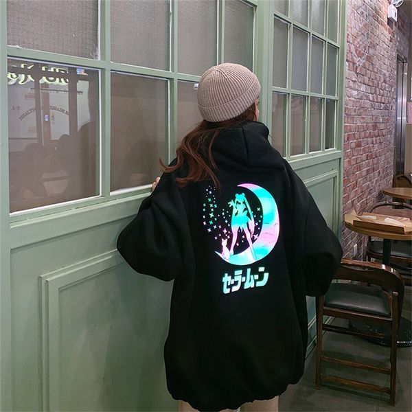 Septhydrogen Oversized Hoodie Women Sailor Moon Velvet Reflective Cartoon Women Loose Casual Long Sleeve Pullover Tops Streetwear Sweatshirt
Septhydrogen Oversized Hoodie Women Sailor Moon Velvet Reflective Cartoon Women Loose Casual Long Sleeve Pullover Tops Streetwear Sweatshirt