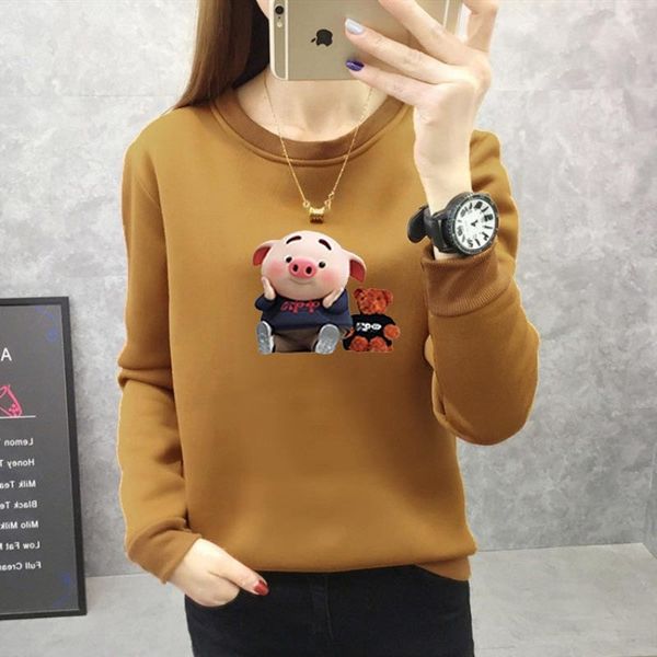 korean style sweater women's autumn and winter new 2020 coat woolsweater woolcartoon printing loose large size round neck fleece women, Black
korean style sweater women's autumn and winter new 2020 coat woolsweater woolcartoon printing loose large size round neck fleece women, Black