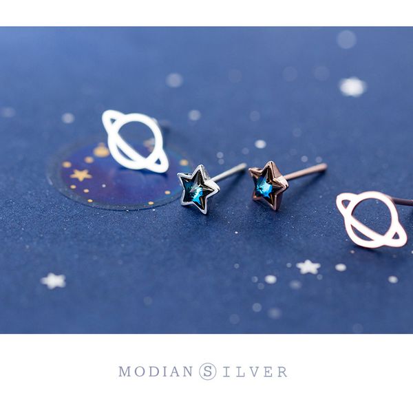 modian silver 925 heart planet and stars stud earrings for women 925 sterling silver blue ctystal statement jewelry 2020 new, Golden;silver
modian silver 925 heart planet and stars stud earrings for women 925 sterling silver blue ctystal statement jewelry 2020 new, Golden;silver