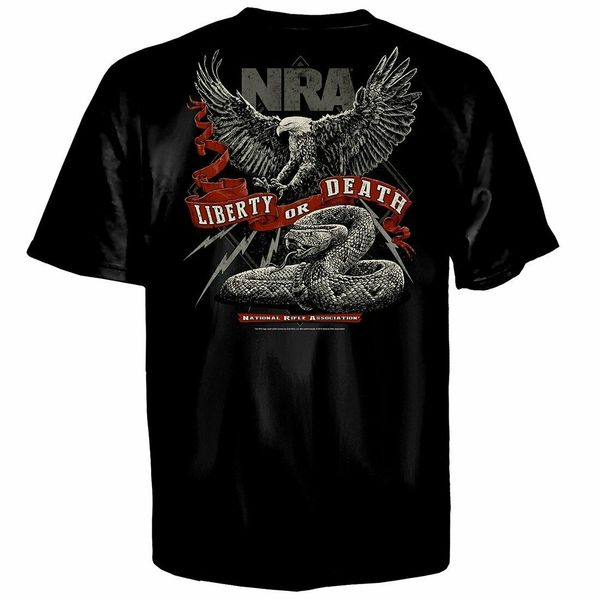 licensed nra liberty or death men black t-shirt s-3xl new
licensed nra liberty or death men black t-shirt s-3xl new