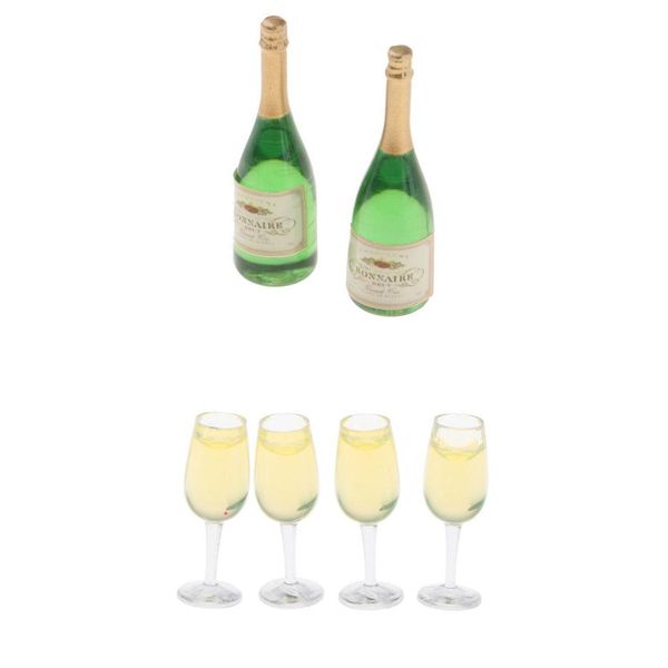 6 pieces miniature goblets & wine bottles dollhouse party groceries kitchen garden decoration
6 pieces miniature goblets & wine bottles dollhouse party groceries kitchen garden decoration