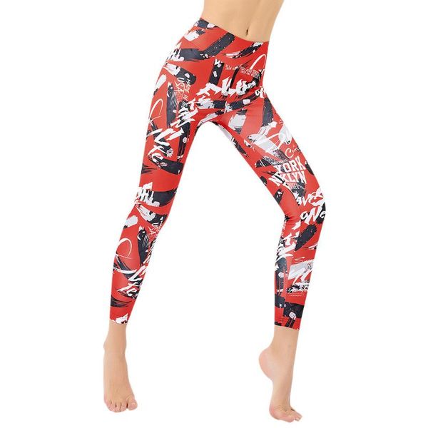 yoga outfits high waist six line digital print leggings gym sport fitness pants scrunch running tights, White;red
yoga outfits high waist six line digital print leggings gym sport fitness pants scrunch running tights, White;red