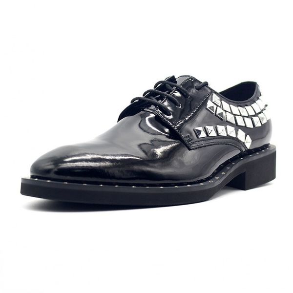 italy handmade mens block rivets formal shoes yuppie derby footwear big size party luxury low heels genuine leather dress shoes, Black
italy handmade mens block rivets formal shoes yuppie derby footwear big size party luxury low heels genuine leather dress shoes, Black