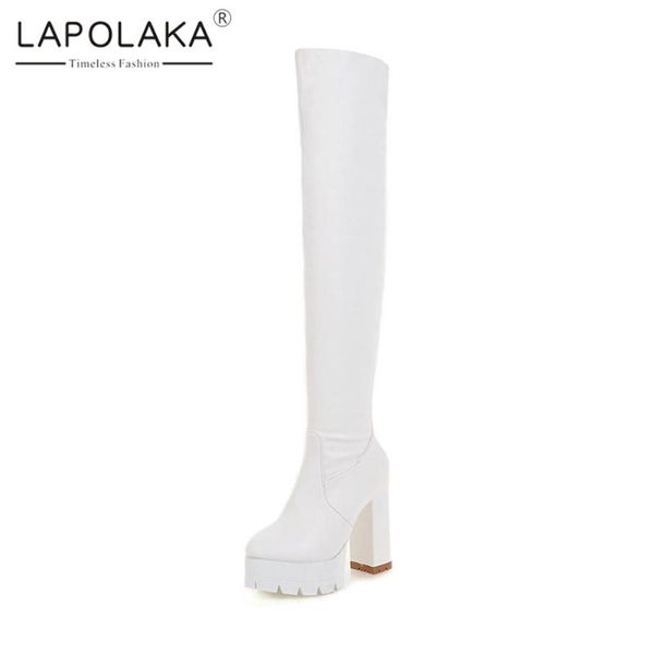 lapolaka 2020 chunky heels over-the-knee boots ultra-high heel platform non-slip thigh-high boots woman shoes, Black
lapolaka 2020 chunky heels over-the-knee boots ultra-high heel platform non-slip thigh-high boots woman shoes, Black