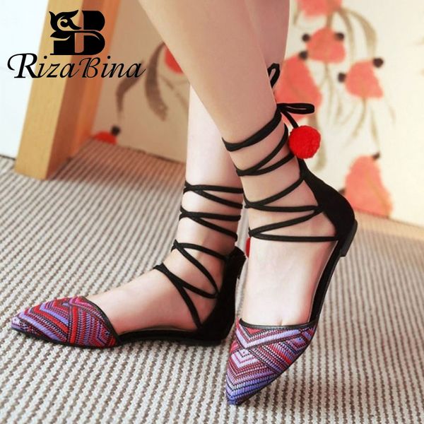 rizabina women flat shoes fashion ankle lace up pointed toe shoes women stylish vintage style casual lady footwear size 34-43, Black
rizabina women flat shoes fashion ankle lace up pointed toe shoes women stylish vintage style casual lady footwear size 34-43, Black