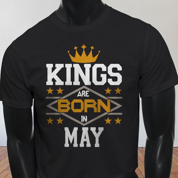2019 summer new costumes for men kings born in may crown birthday taurus gemini casual tee shirts
2019 summer new costumes for men kings born in may crown birthday taurus gemini casual tee shirts