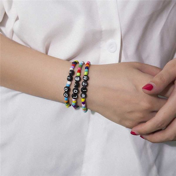 bacolod cute acrylic beads bracelets for girls charm letter multicolor geometric jewelry for lovers 3pcs/set gifts, Black
bacolod cute acrylic beads bracelets for girls charm letter multicolor geometric jewelry for lovers 3pcs/set gifts, Black