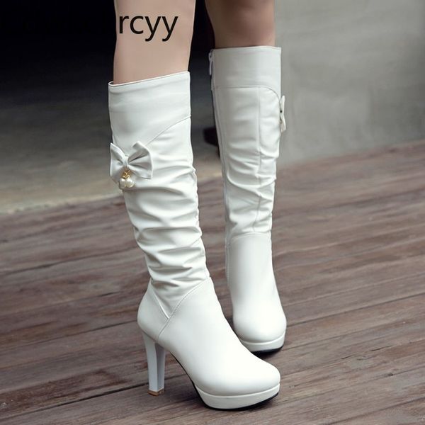 winter the new fashion round head thick bottom thick heel women's boots white sweet bow keep warm high heel women boots 34-43, Black
winter the new fashion round head thick bottom thick heel women's boots white sweet bow keep warm high heel women boots 34-43, Black