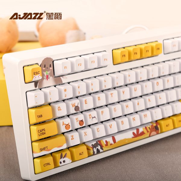 keyboards ajazz mechanical keyboard with backlit 104 keycaps wired cherry switch usb key pbt cap
keyboards ajazz mechanical keyboard with backlit 104 keycaps wired cherry switch usb key pbt cap